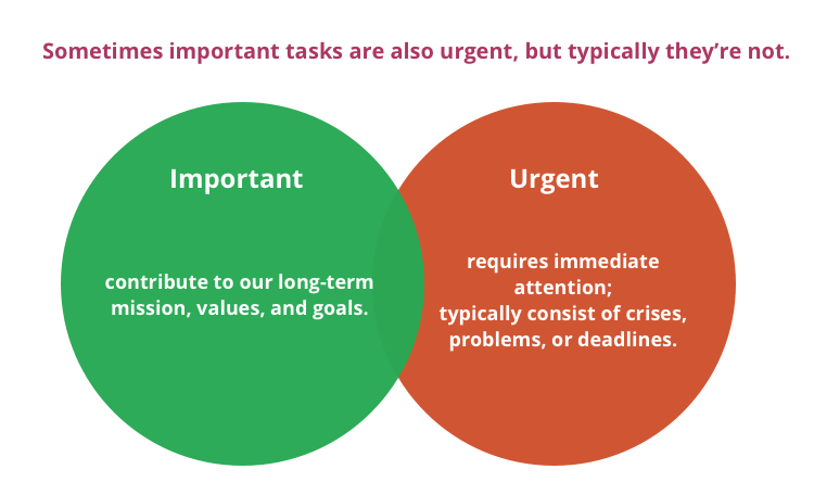 Task: Important vs. Urgent