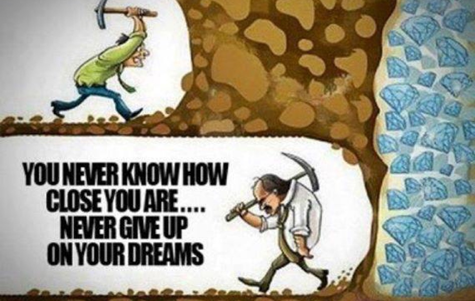 Never give up - goals