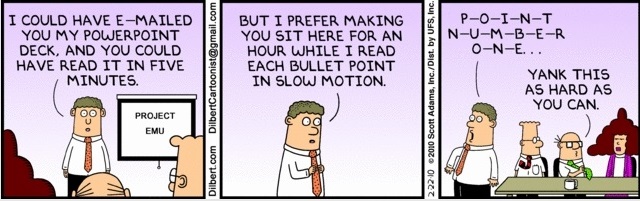 Dilbert - Productive and important meeting