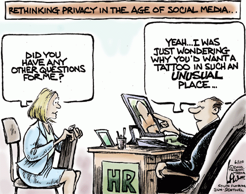 Social media - privacy issues