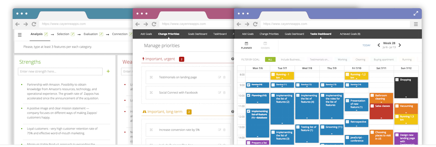 CayenneApps - Discover priorities using SWOT analysis